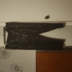 Black sequin pants